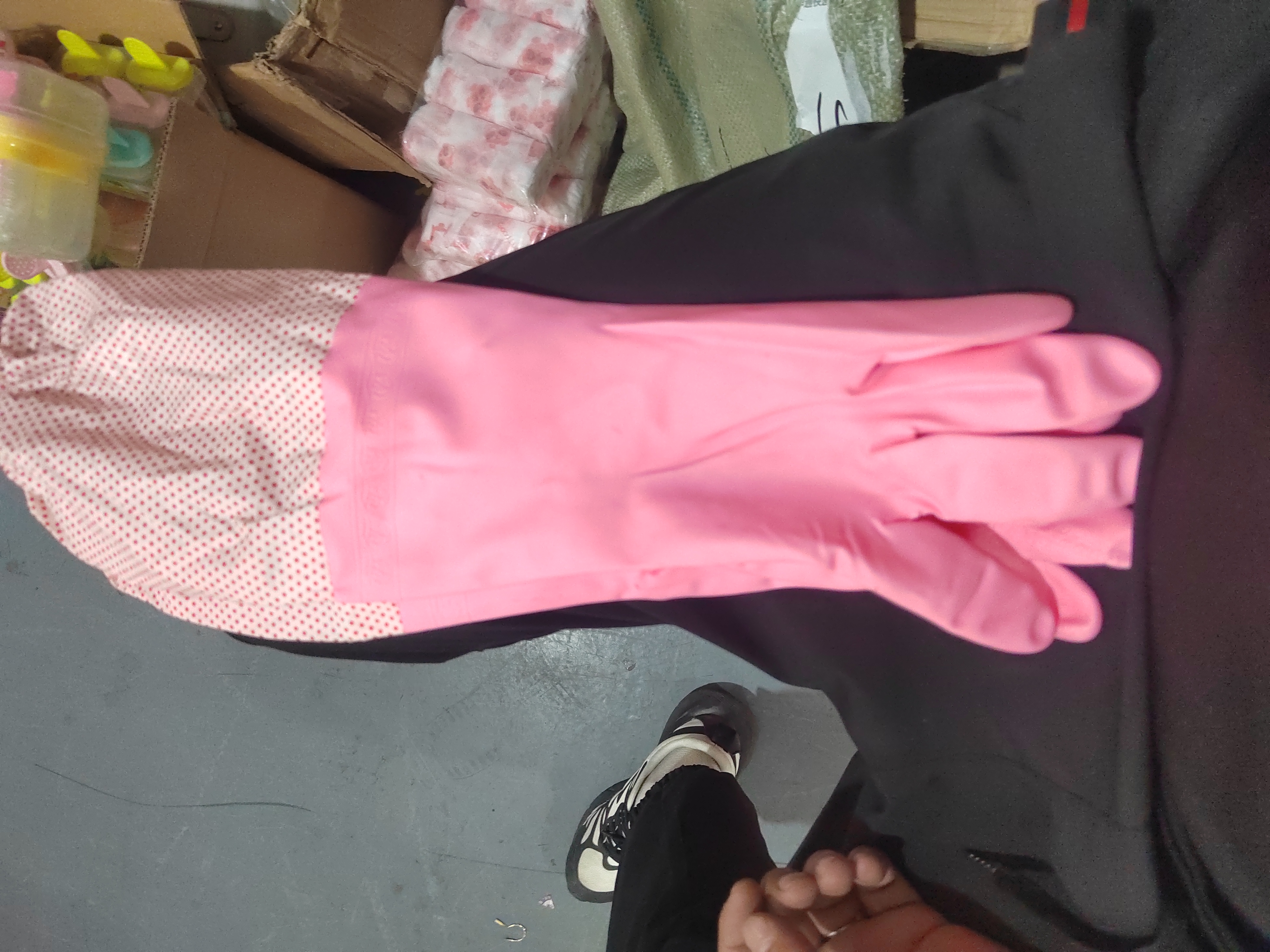 加厚保暖长袖清洁手套1105