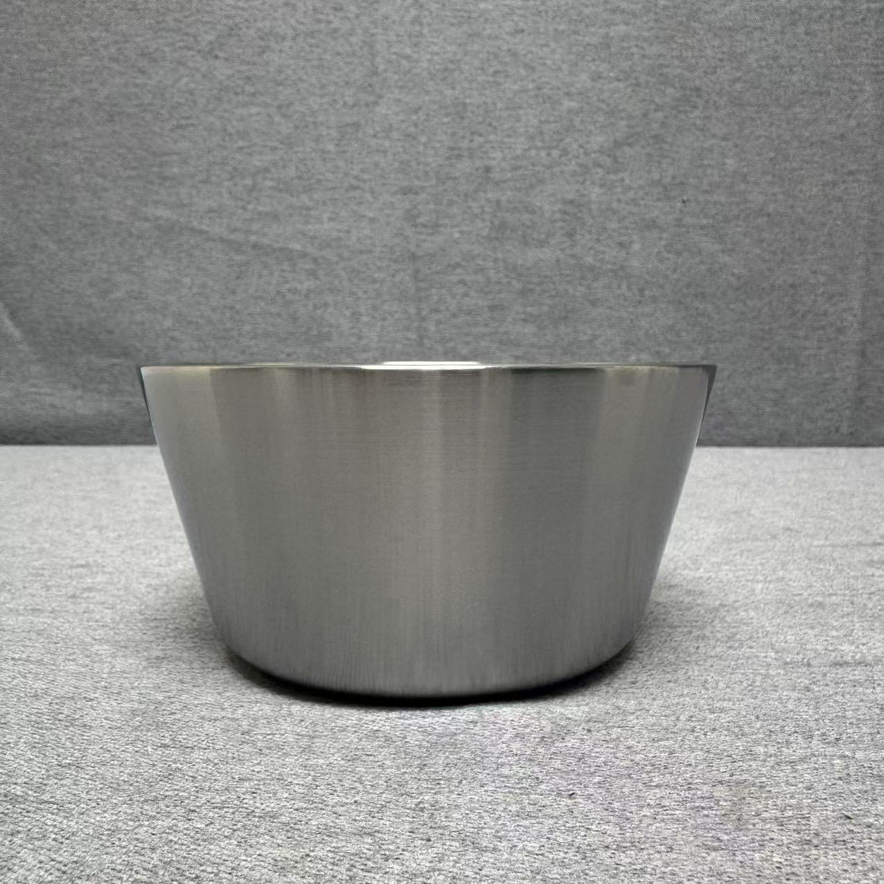 10-047  不锈钢传代碗 14*7CM 重约0.416KG