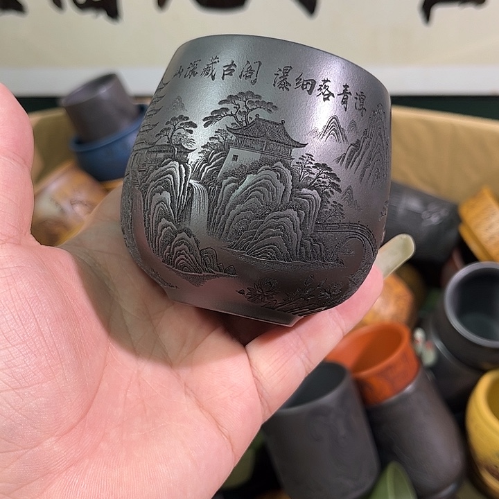 茶杯紫砂全手工紫砂主人杯
