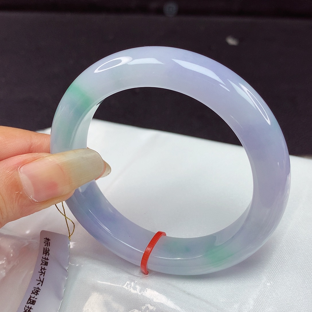 翡翠手镯未镶嵌53圈654