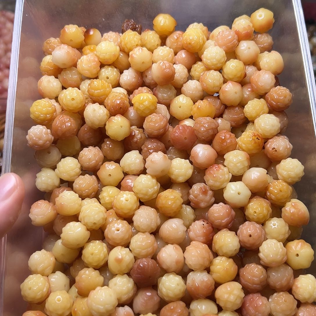 菩提根/象牙果吊坠卡15五层肉莲8颗 颜色备注