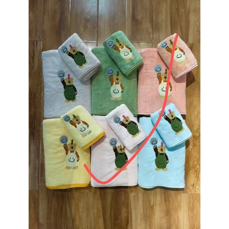 【京かわ会社】毛巾单条装口袋熊不挑花色