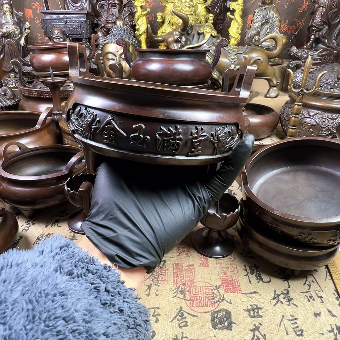 香炉 家用供香炉 风水摆件 聚宝盆 家居摆件