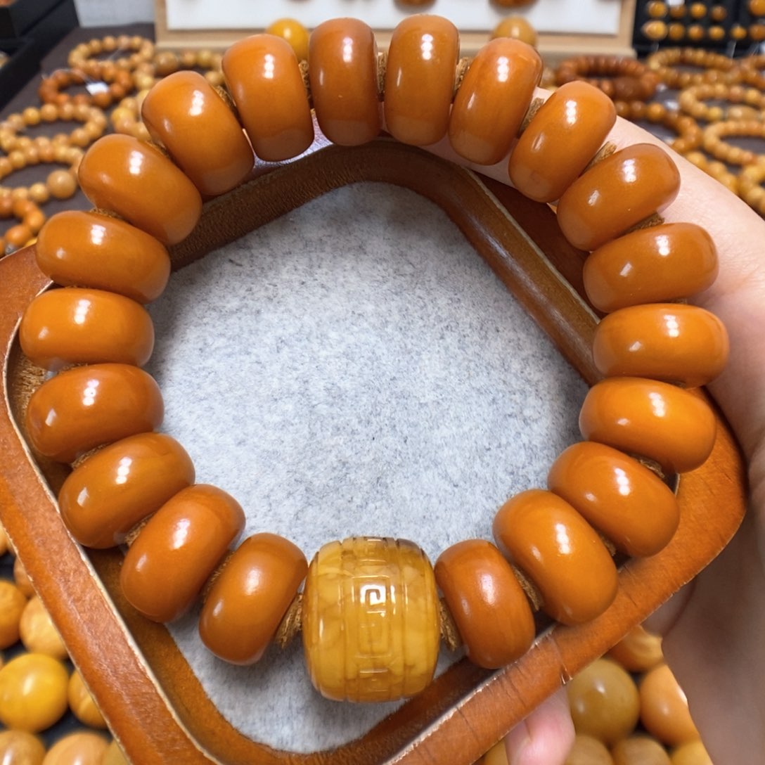 蜜蜡手链未镶嵌蜜蜡