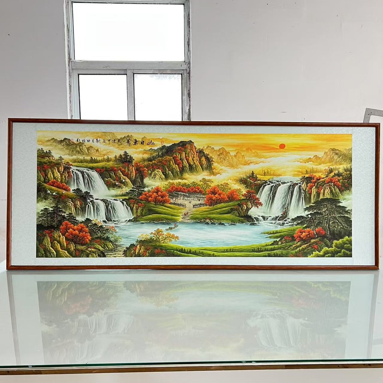 35【212X85源远流长】缘古轩沙发客厅办公室大堂书房茶室装饰画