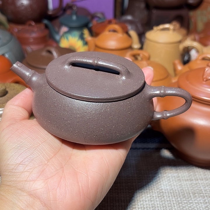 潮***人紫砂茶壶原矿宜兴紫砂