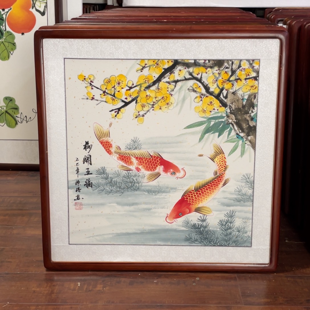 国画带框尺寸63*63厘米