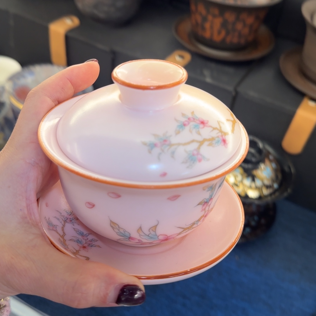 陶景德陶瓷盖碗茶具