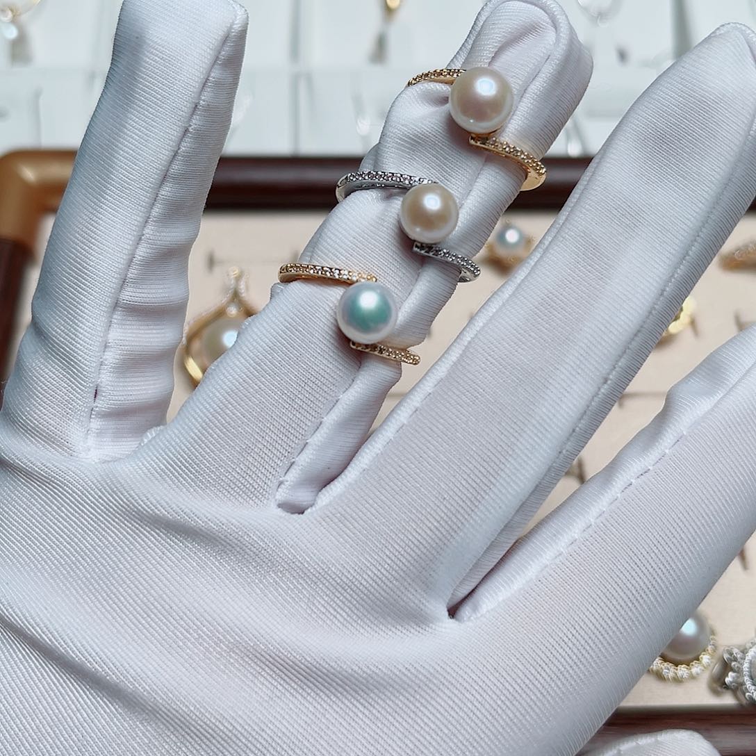 淡水珍珠银S925镶嵌手绳