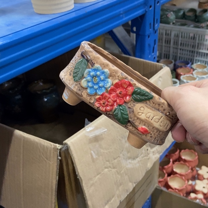 陶瓷花盆单场满9.9发13*6*6