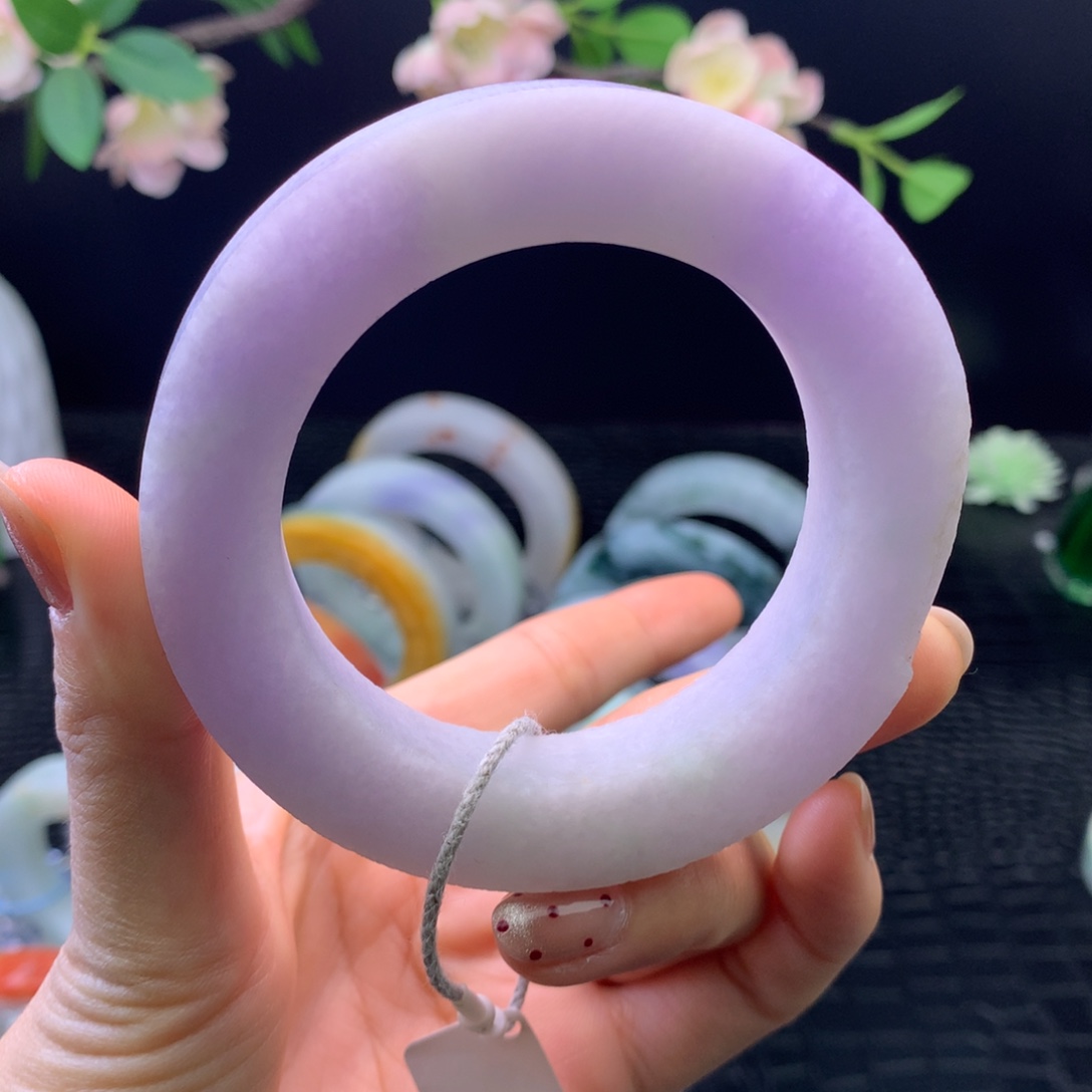 定制翡翠未镶嵌手镯55-65