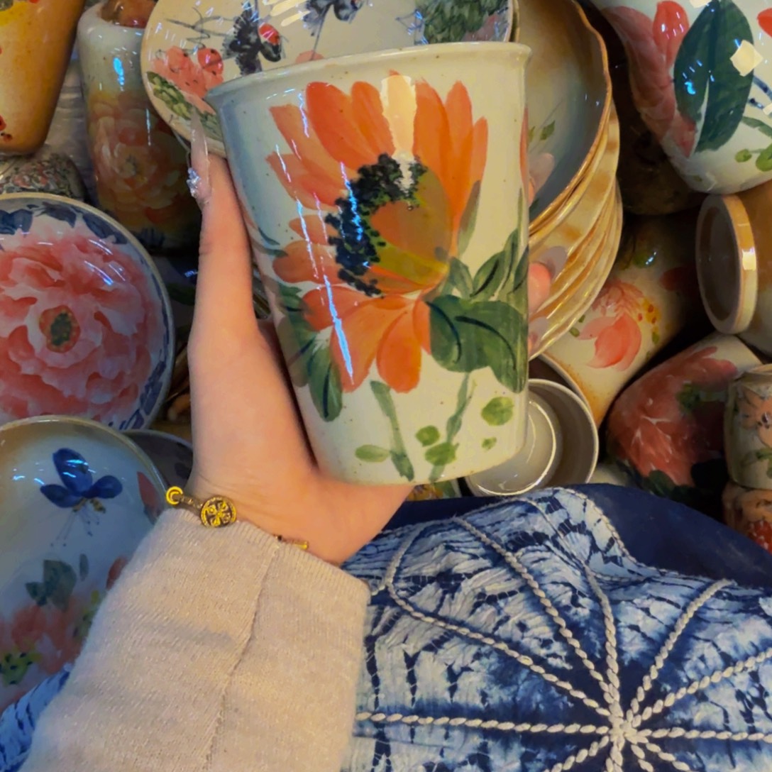 瓷片景德镇陶瓷手工手绘