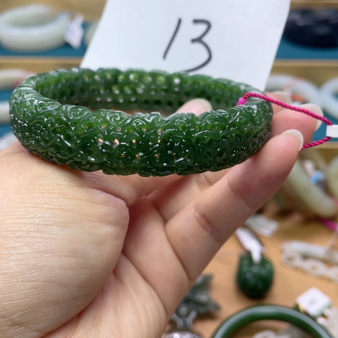 未镶嵌手镯和田玉圈口63