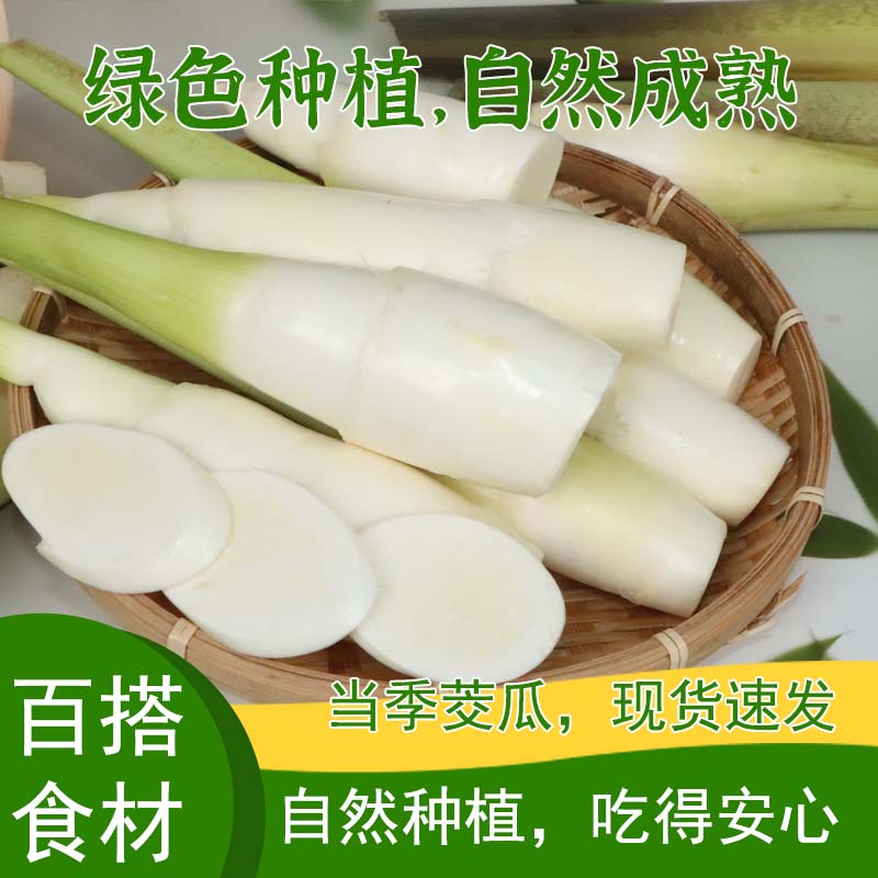 滇鲜生茭瓜个头饱满均匀 表皮光滑鲜嫩 富含多种维生素(带壳发货)