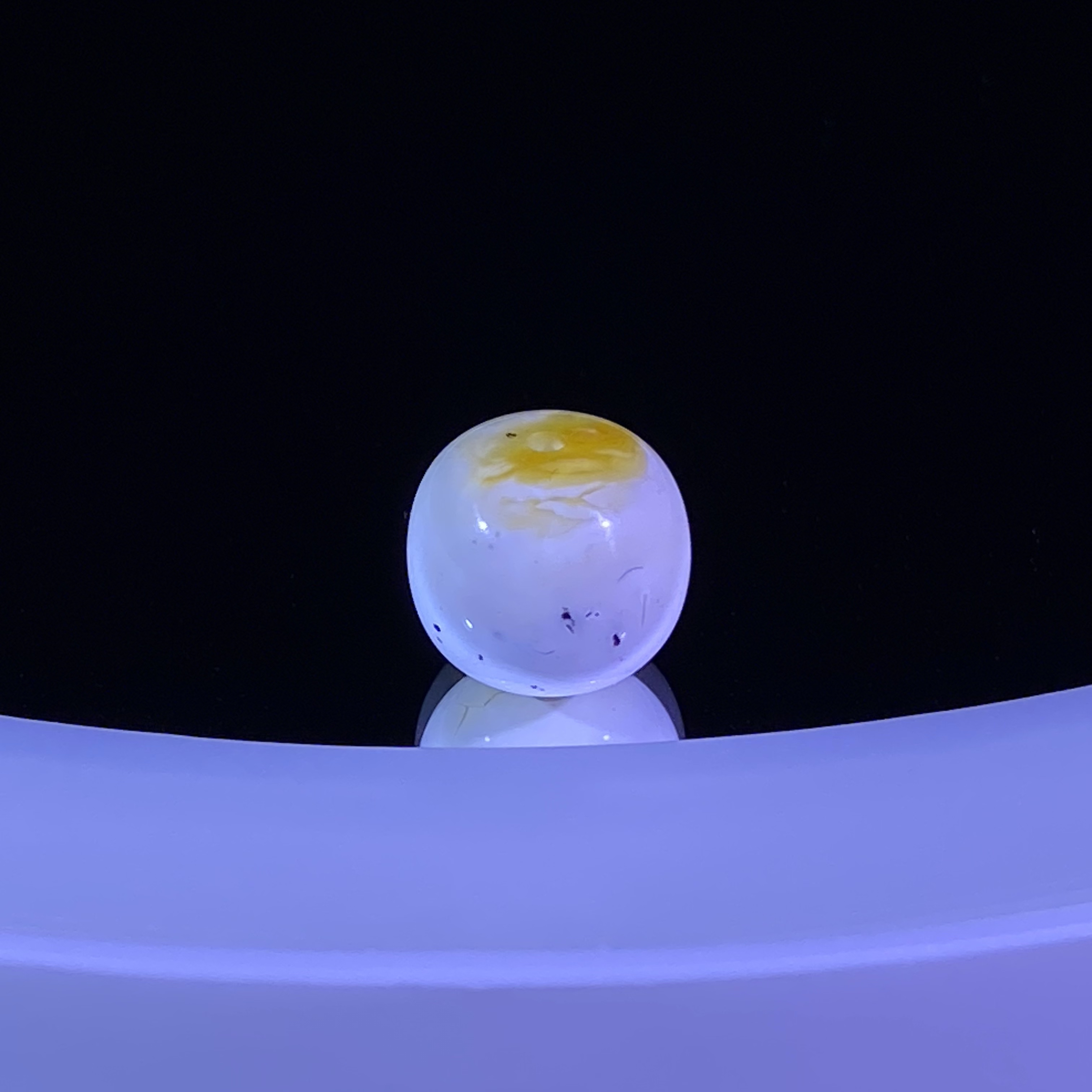 11mm漆白沁妖奥利奥蜜蜡老型 