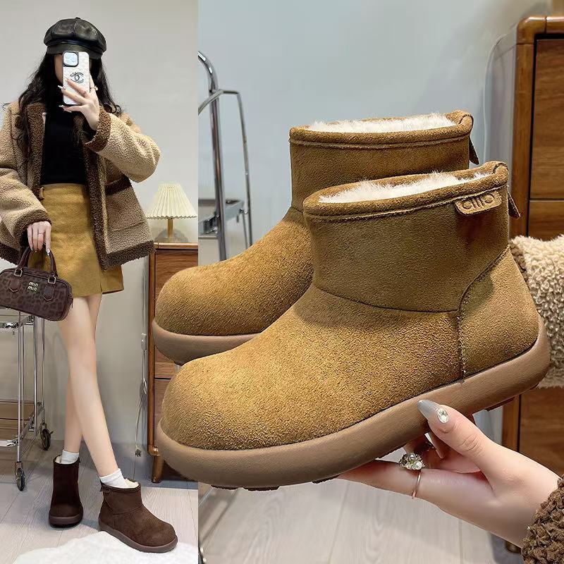 雪地靴女鞋2025新款爆款冬季鞋子外穿保暖棉鞋加绒毛毛棉靴子