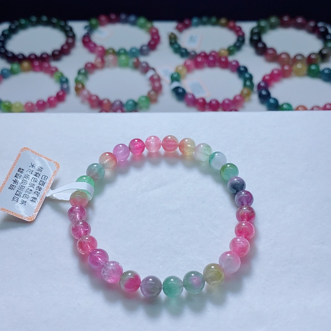 手链未镶嵌碧玺6.6mm左右