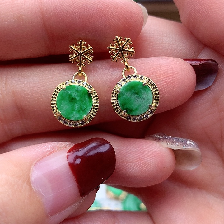 翡翠颈饰银S925镶嵌翡翠