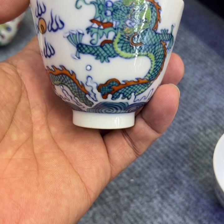 纯手绘精品盖碗杯