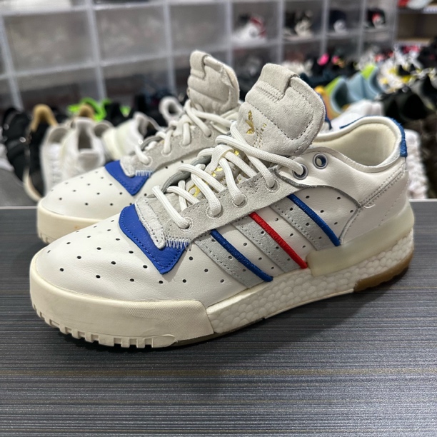 95新 maje 39码/adidas Rivalry RM Low 板鞋 白红蓝