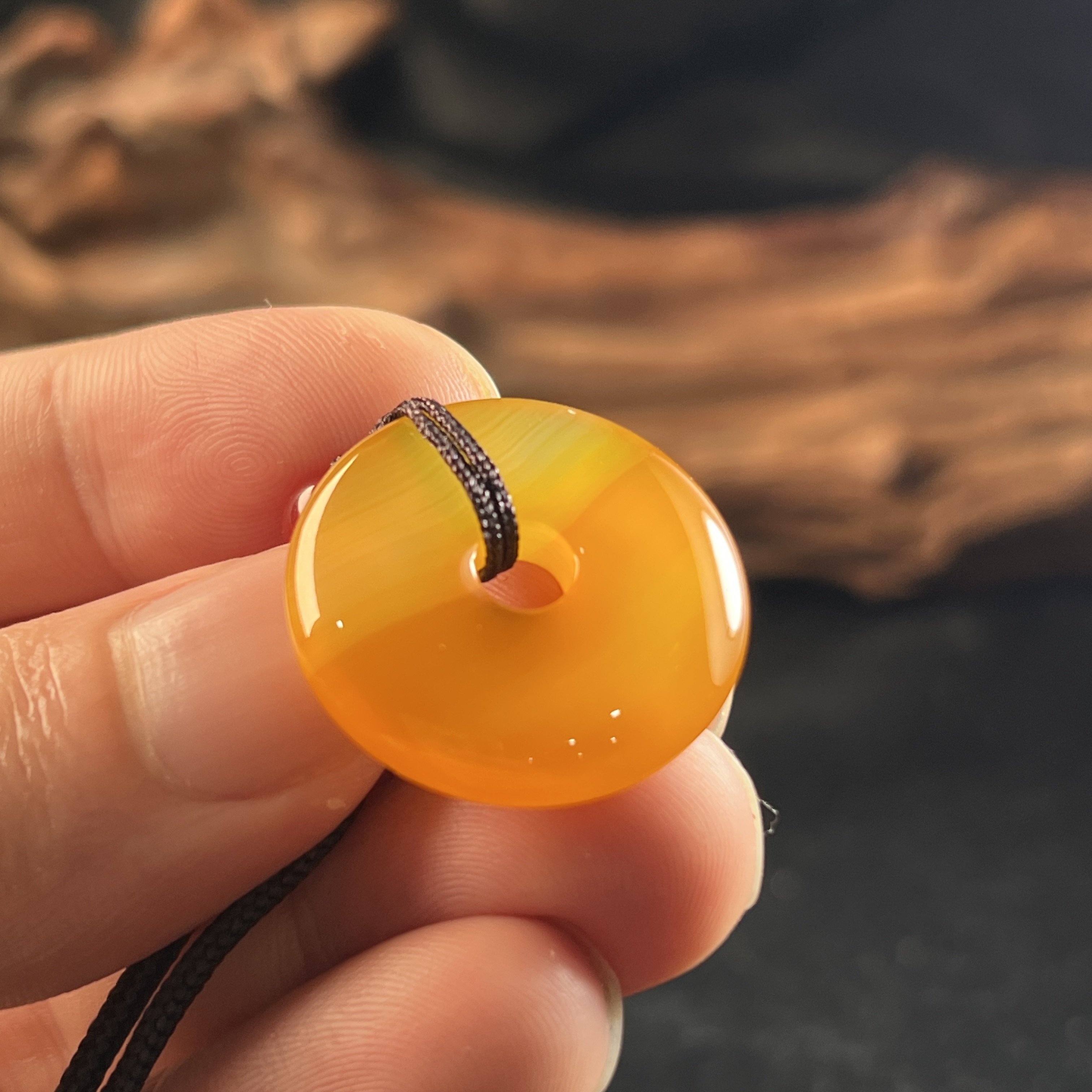 矿玉行-玛瑙黄平安扣-SBa03-新人福利-模板