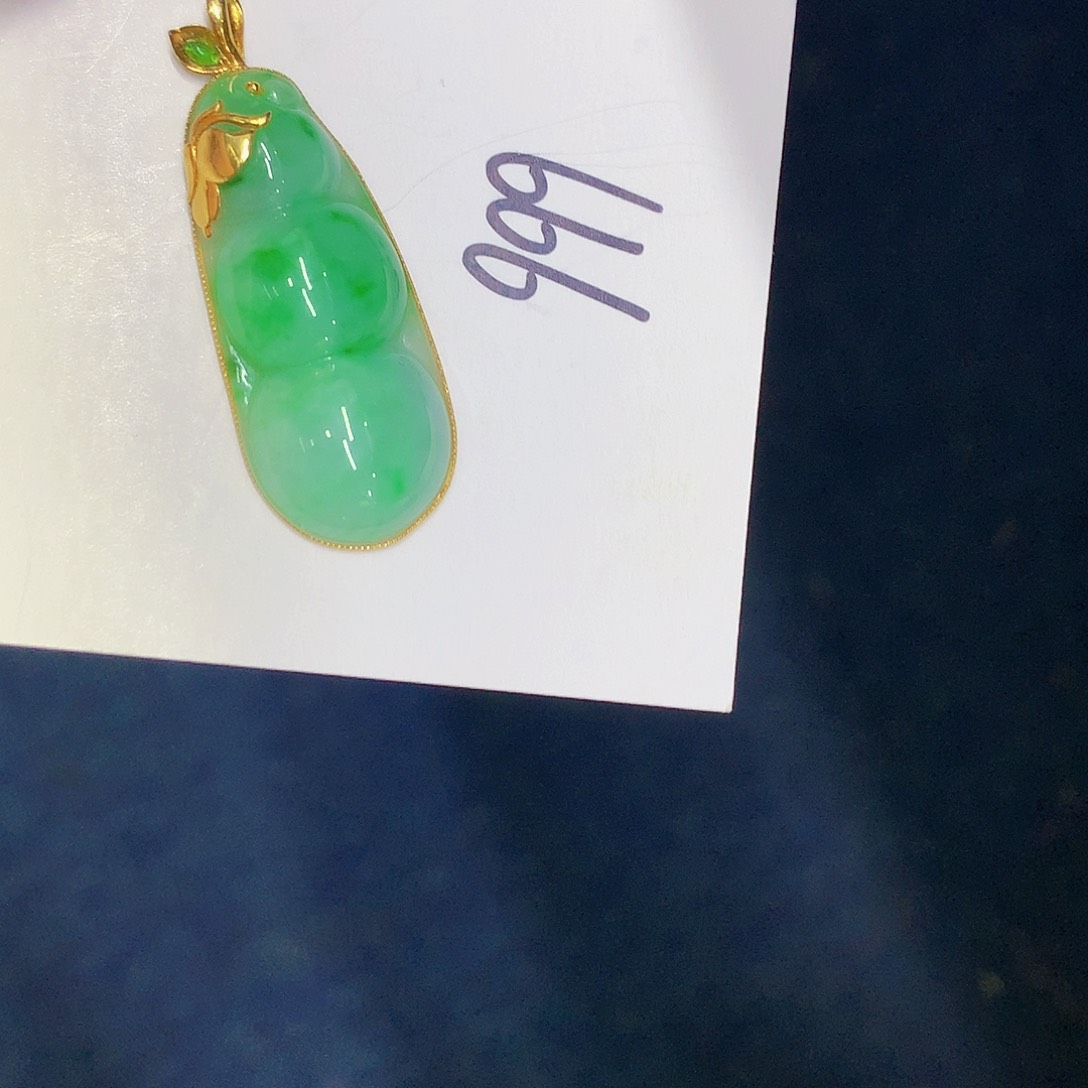 【闪购商品】翡翠18K金镶嵌颈饰000000000000