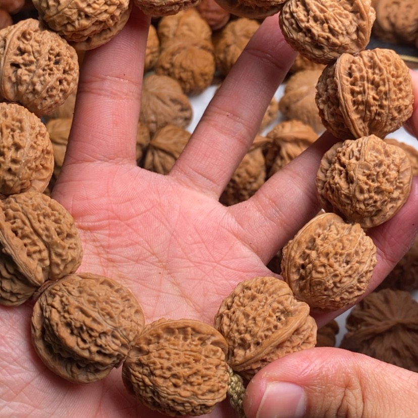 【闪购商品】文玩核桃吊坠野麻手持27