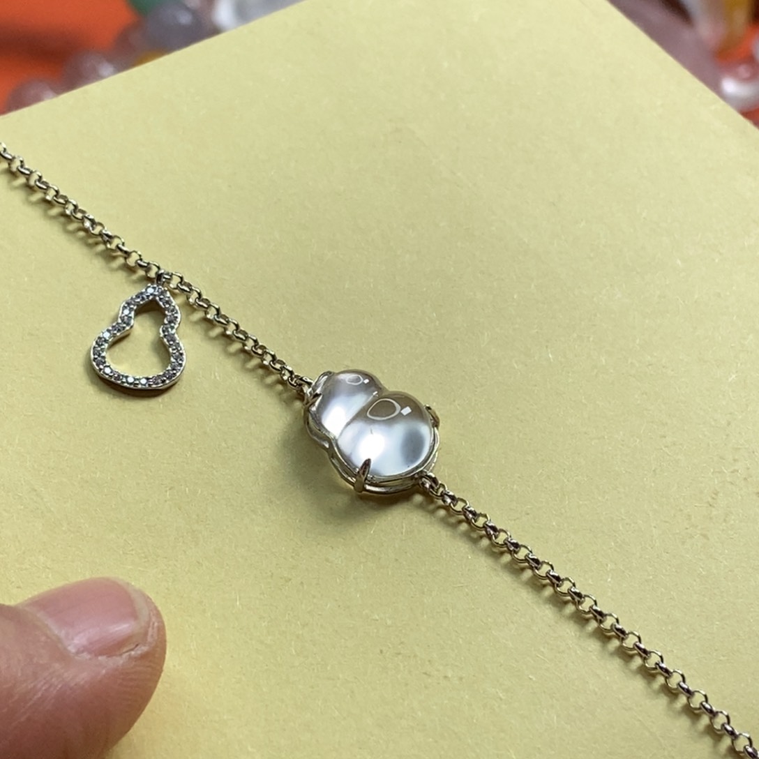 石英质玉颈饰银S925镶嵌