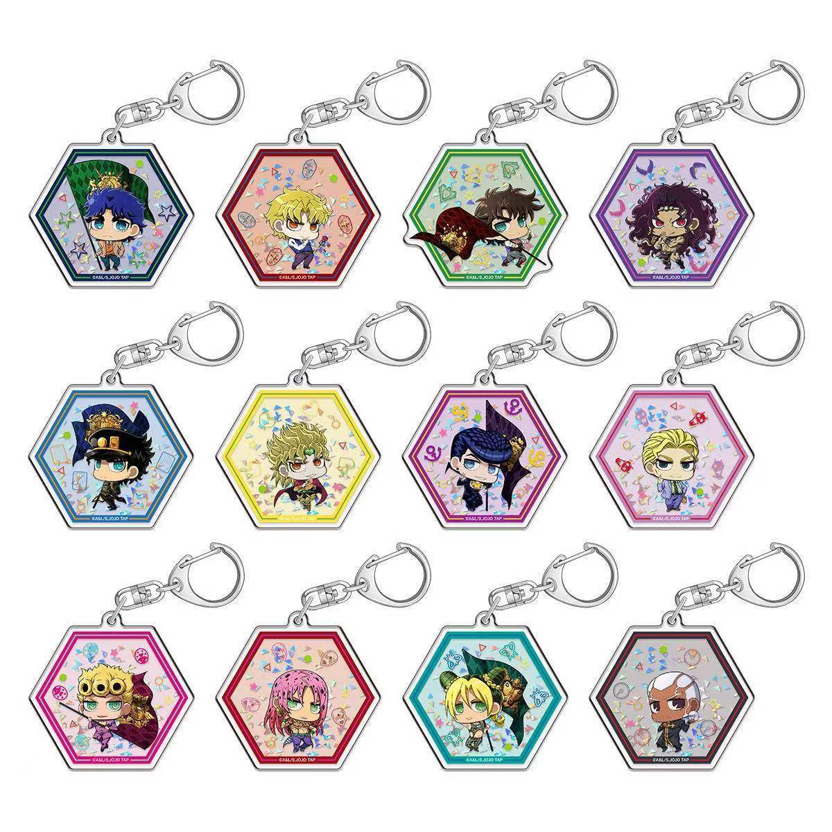 【日谷】JOJO World Quizzes 亮片钥匙扣明款直拍