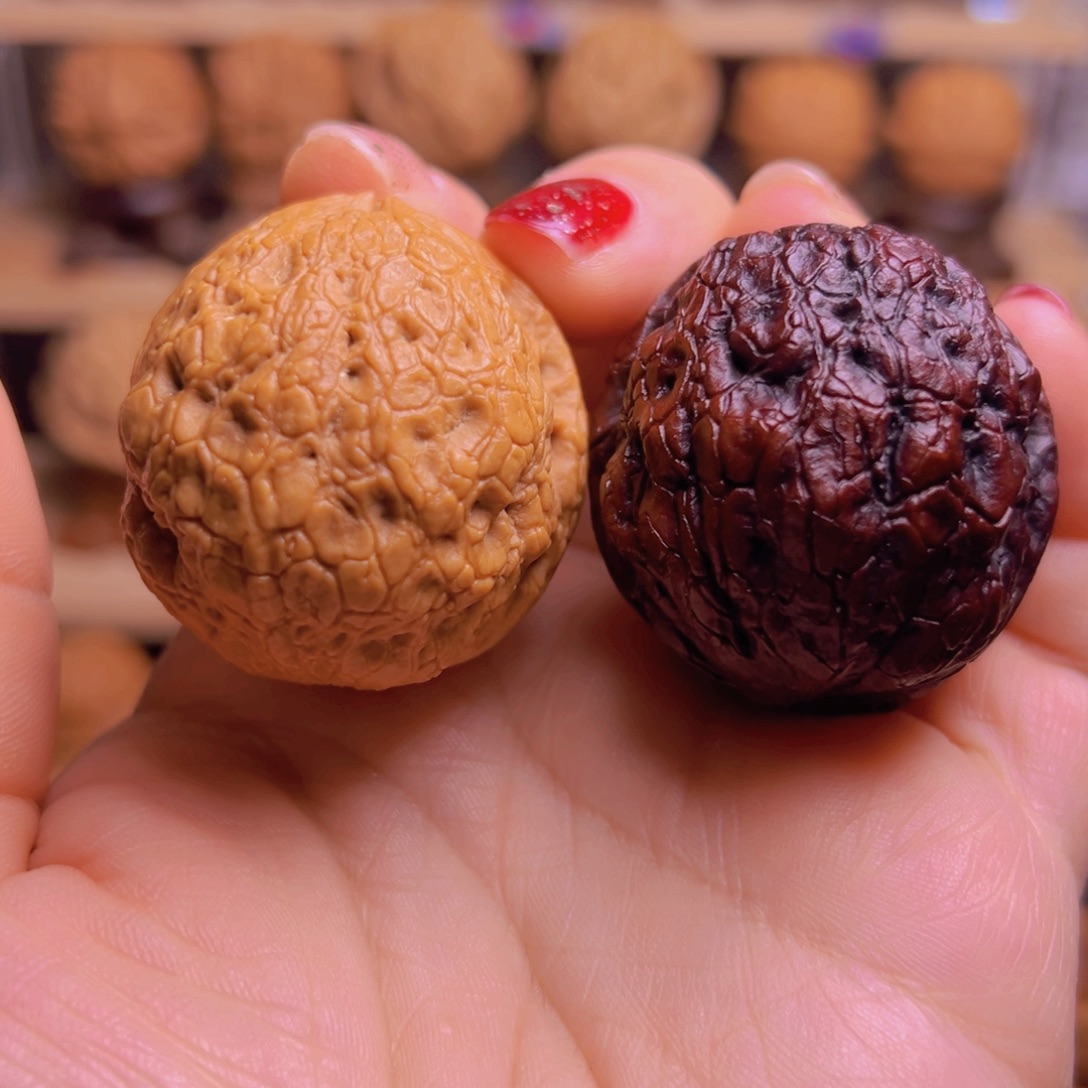 吊坠文玩核桃21w阴阳金丝绣球40尺