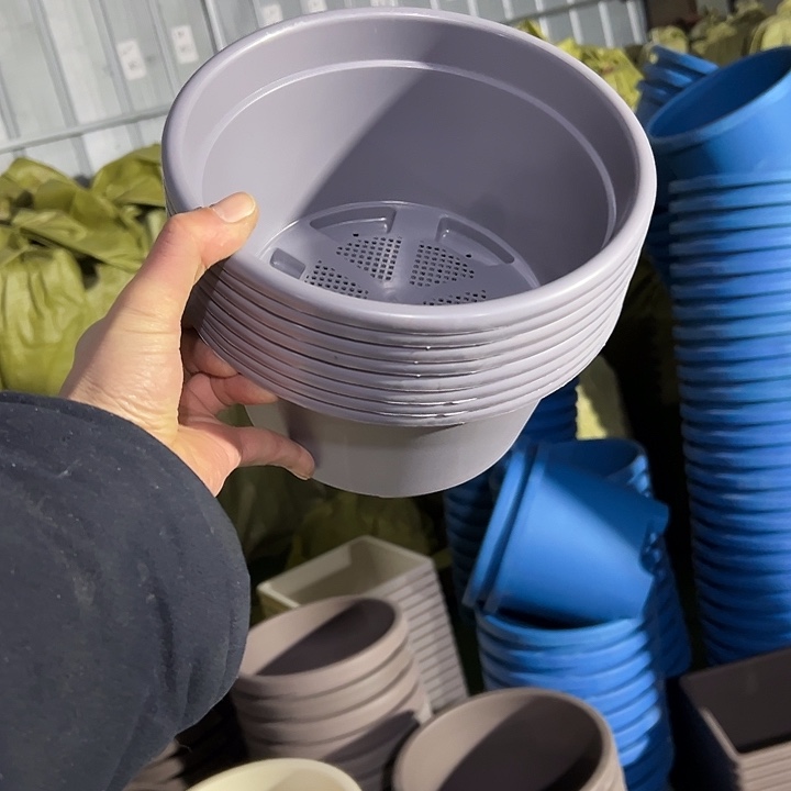 22外径12高5个盆灰色