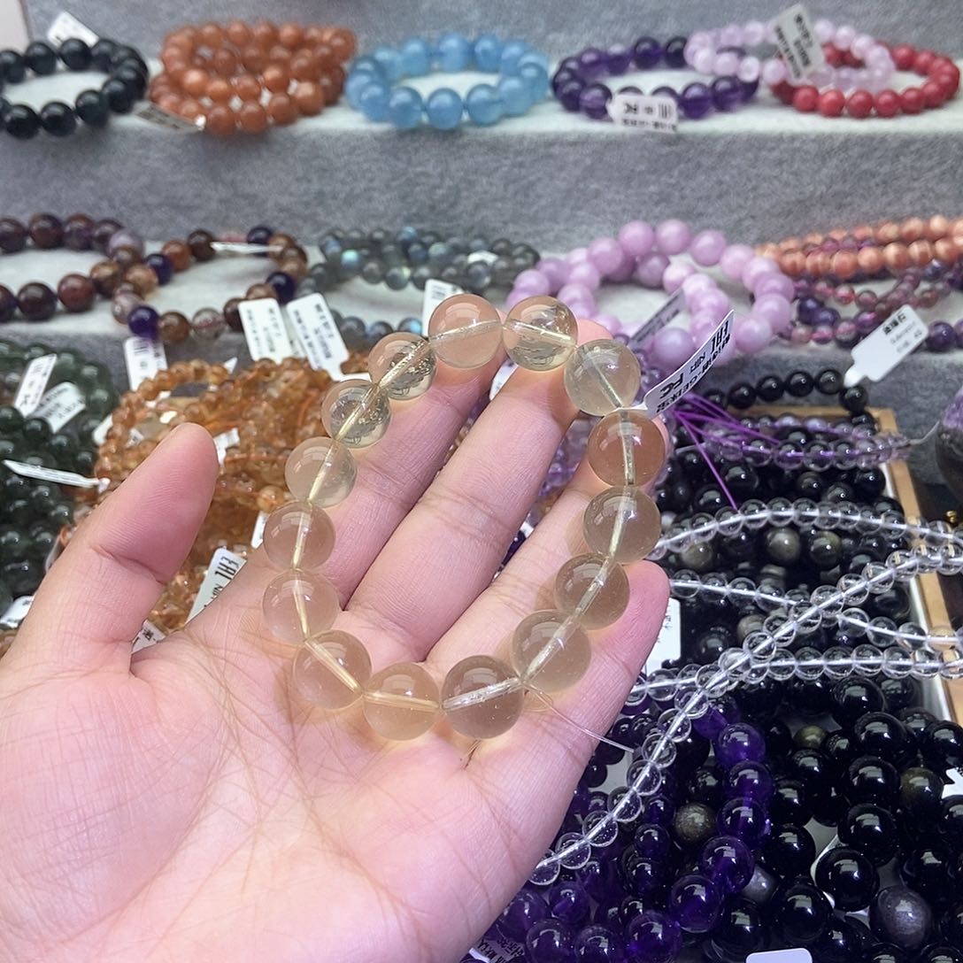 水晶手链未镶嵌本****?柠檬黄14+