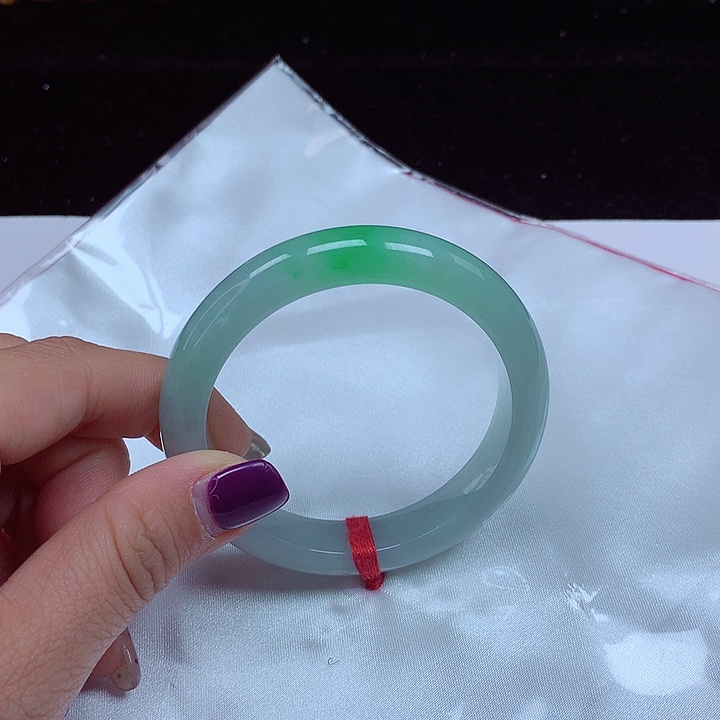 未镶嵌手镯翡翠圈口53