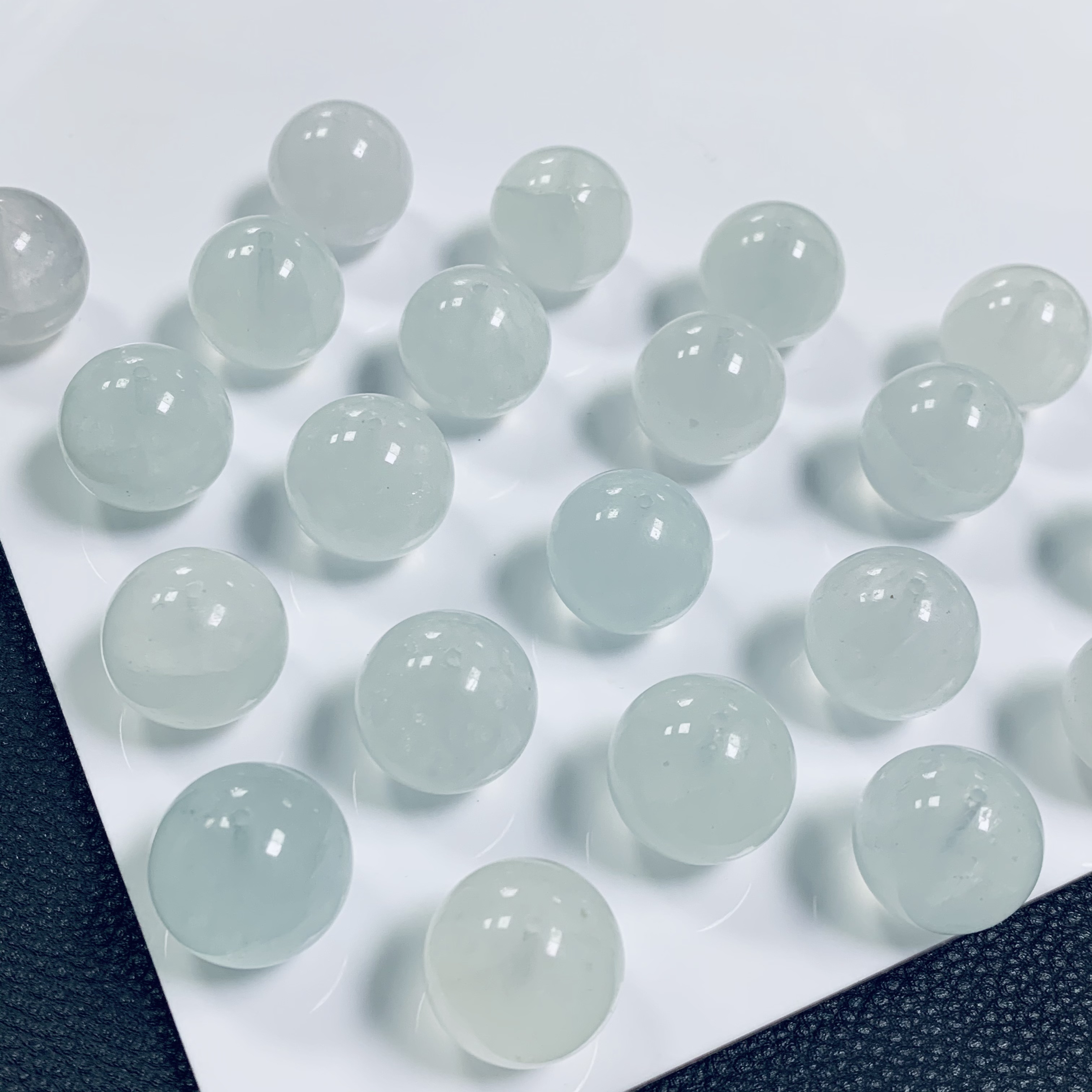 「戴琴珠宝」DQ3553-拉丝萤石15mm左右单珠配件（多样性发其一）