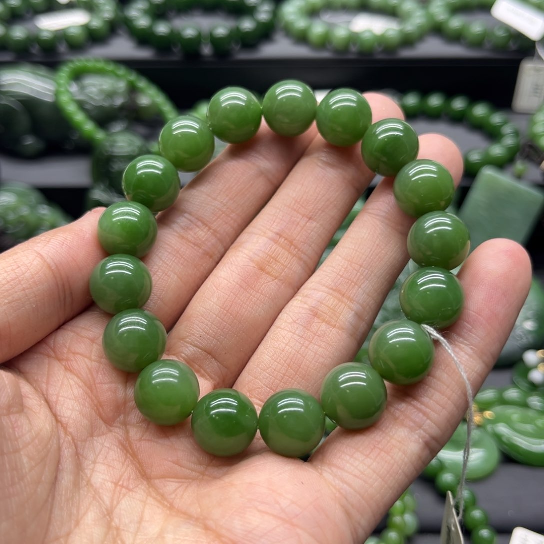 和田玉（碧玉）手链未镶嵌