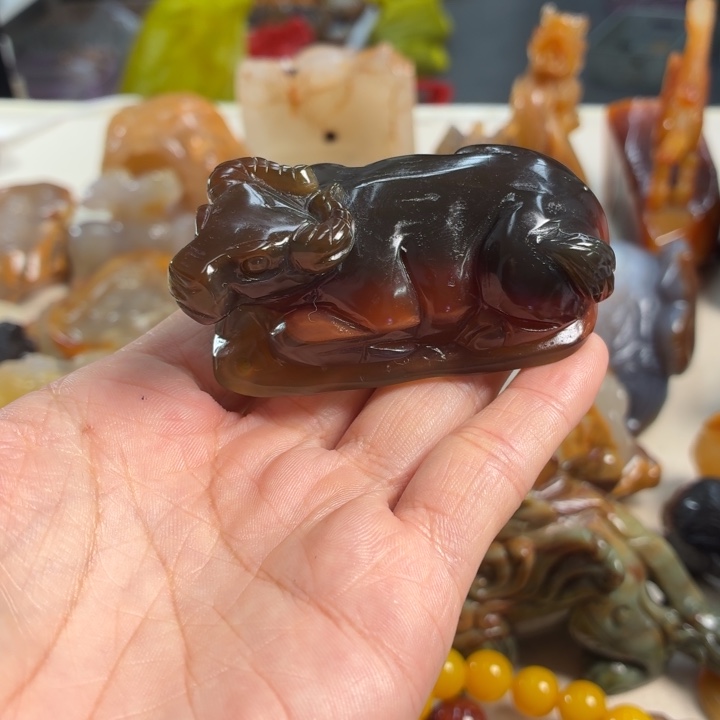 玛瑙/玉髓未镶嵌吊坠(不含链)