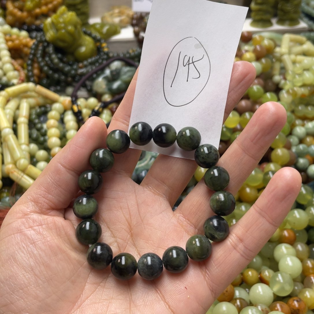 蛇纹石玉手链未镶嵌