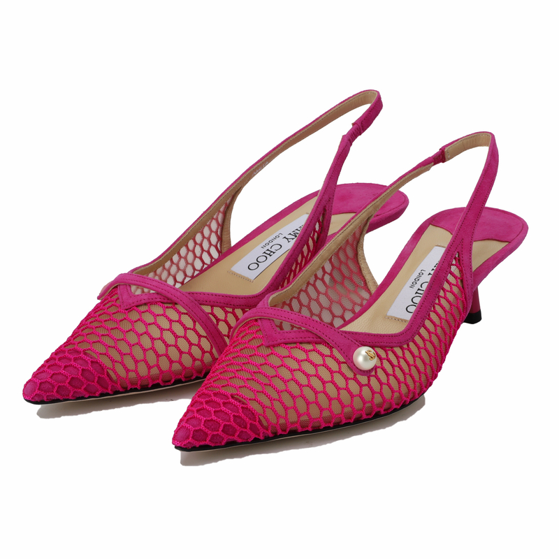  JIMMY CHOO/吉米周 女式网面编织低跟单鞋J000154355