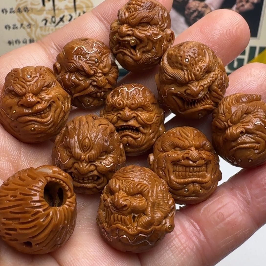 橄榄核手串夜光混搭镶嵌款