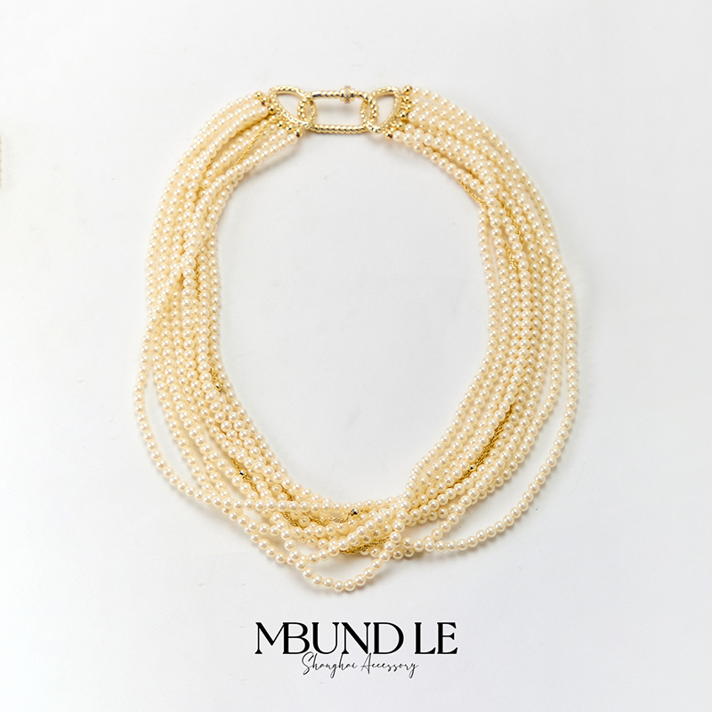 铜合金仿珍珠吊坠 西窗竹-贝珠项链