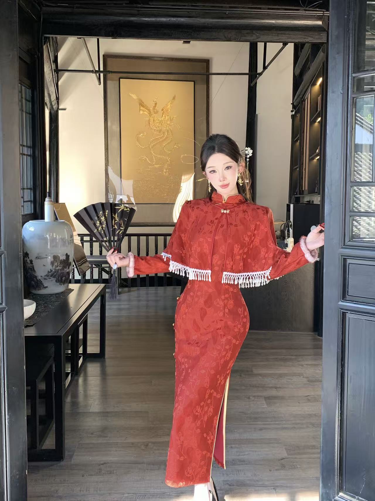 【烟雨】2025新款新娘新中式旗袍高级感结婚回门宴订婚礼服日常