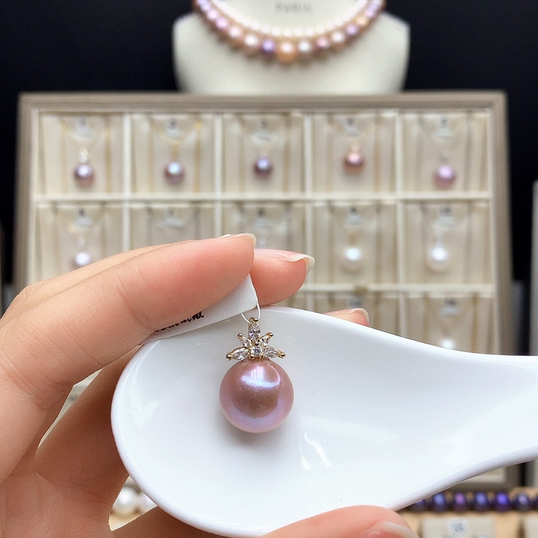 颈饰合金淡水珍珠