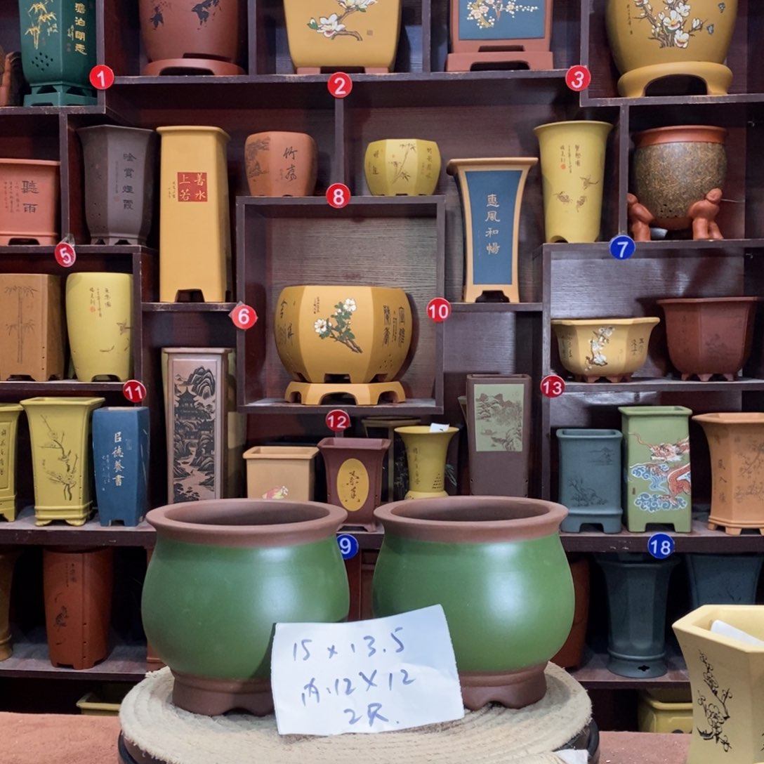 紫砂艺术紫砂花盆