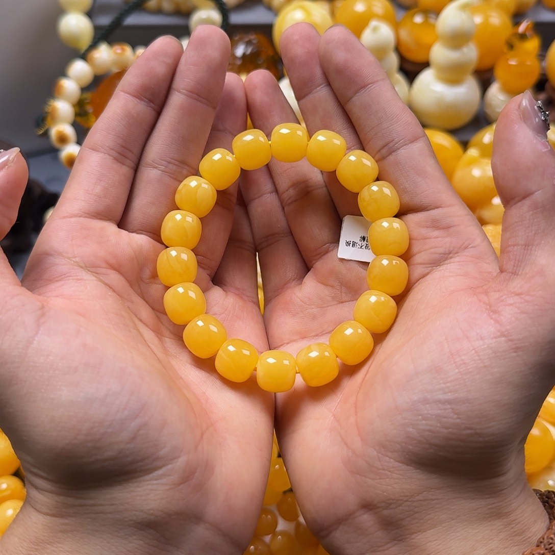 琥珀珠宝奇石未镶嵌同料老型13mm