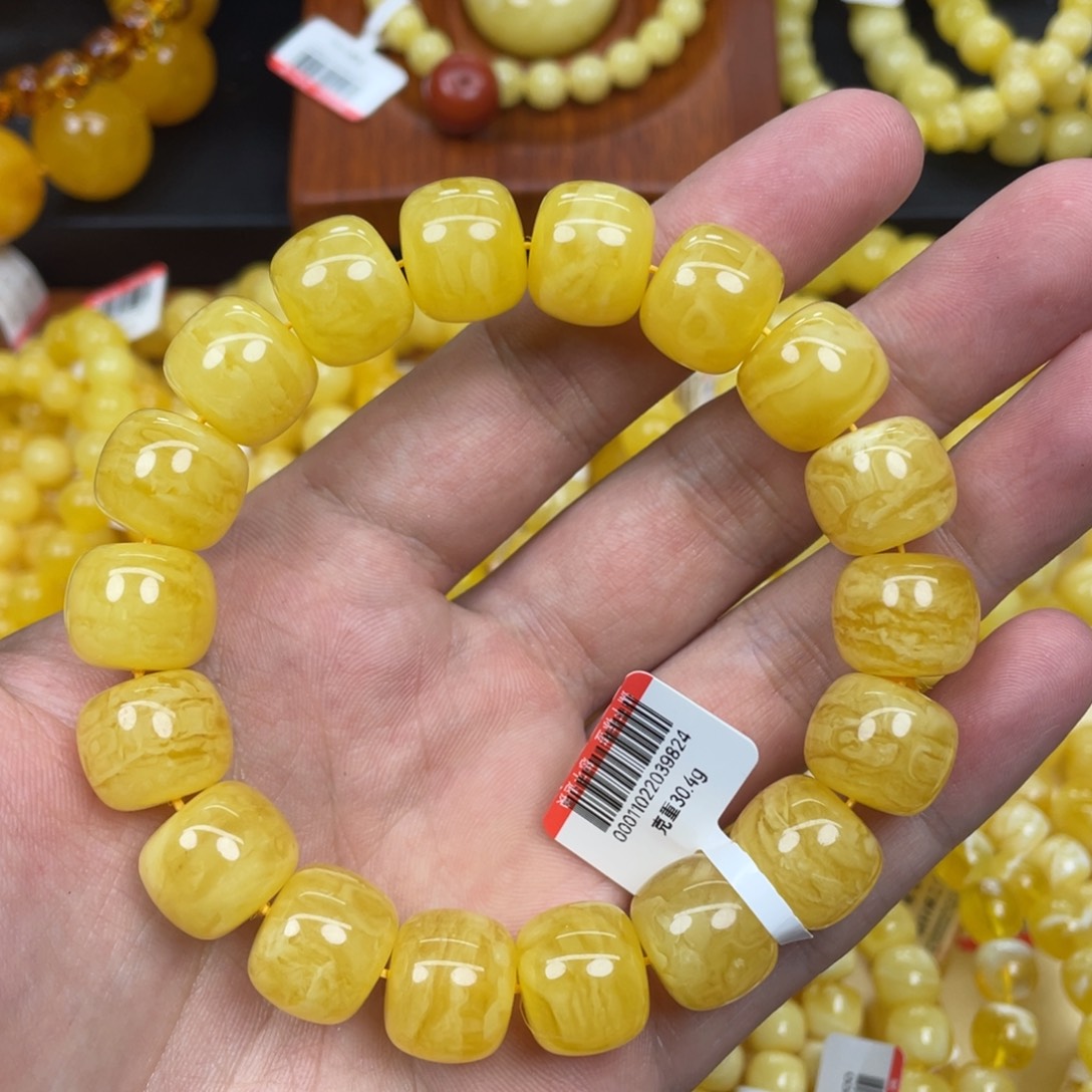 手链蜜蜡未镶嵌天然蜜蜡老型手链