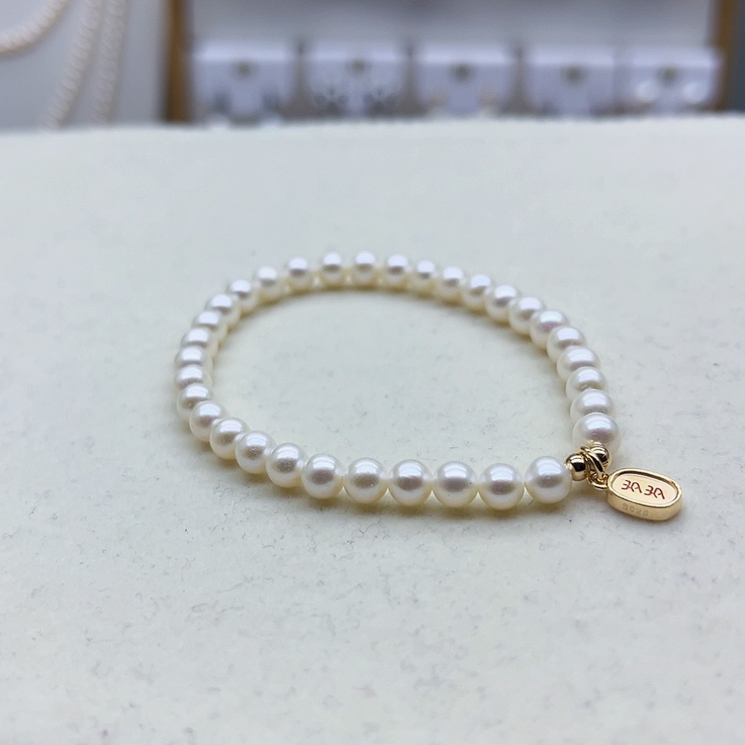 淡水珍珠手链银S925镶嵌