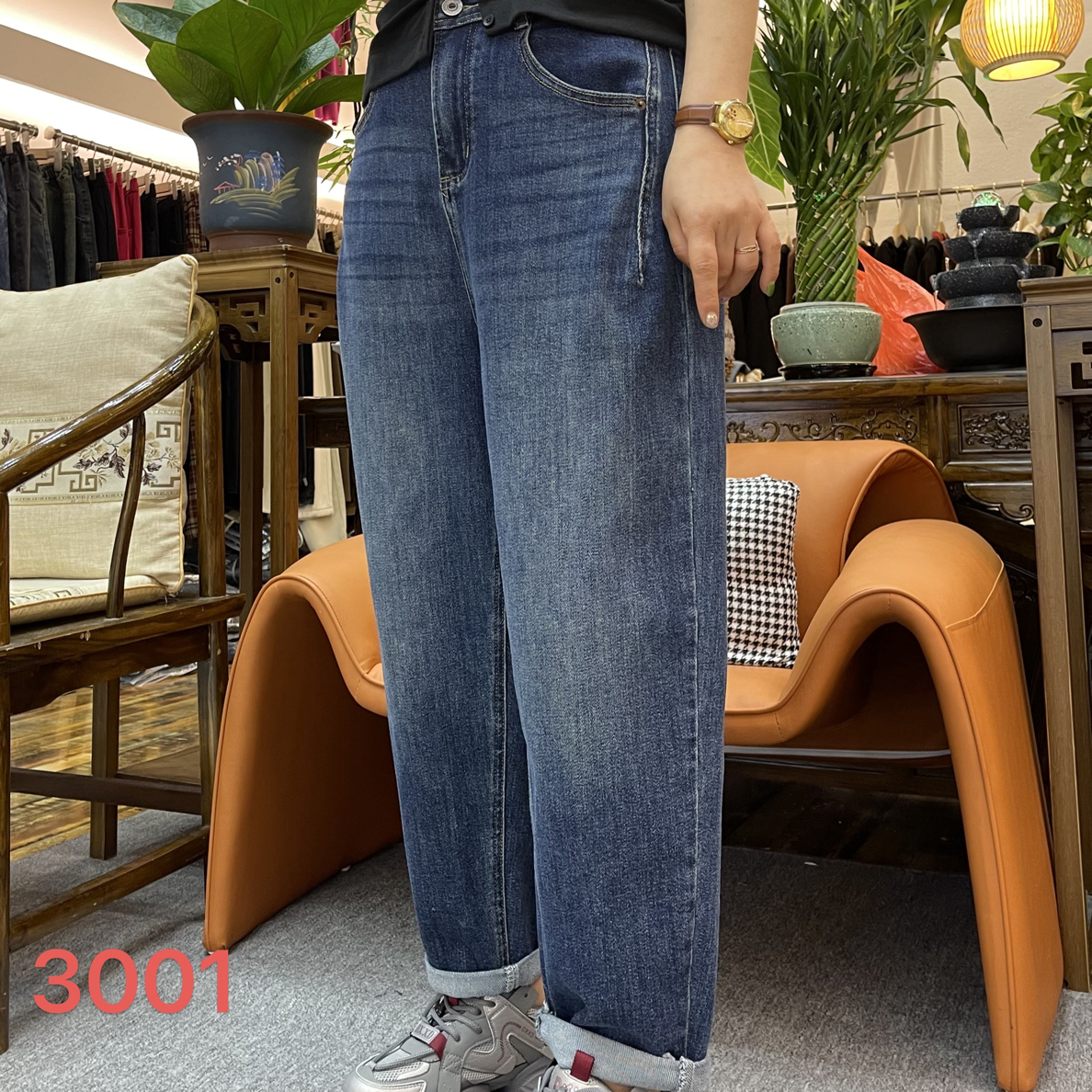 3001小老爹牛仔裤最大穿到155斤