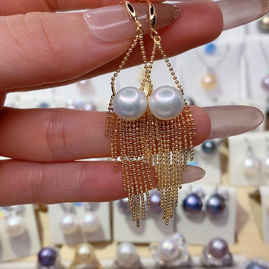 淡水珍珠耳饰未镶嵌