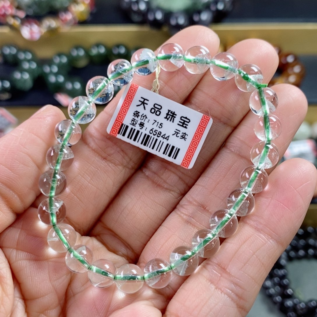 水晶手链未镶嵌翠幽灵手链65844