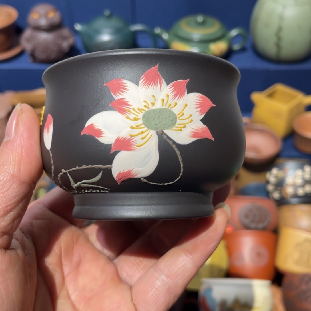 原矿紫砂手工主人杯